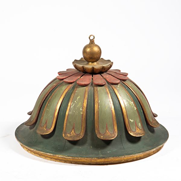 Parte di letto a baldacchino, sec. XIX