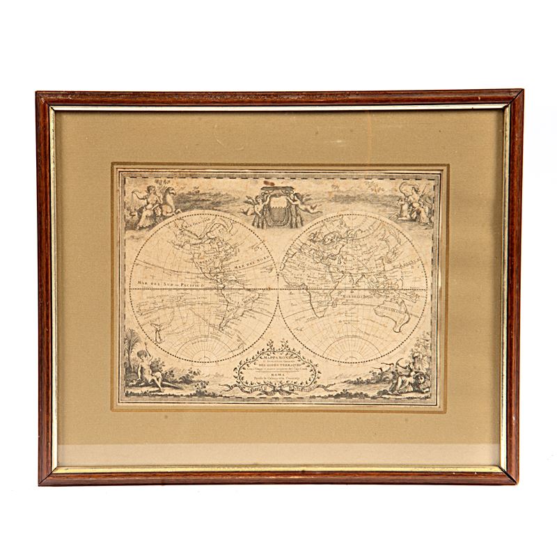 Stampa Mappamondo, Sec. XIX