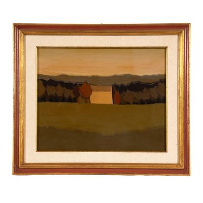 Alviero Tatini, Paesaggio, olio su tela