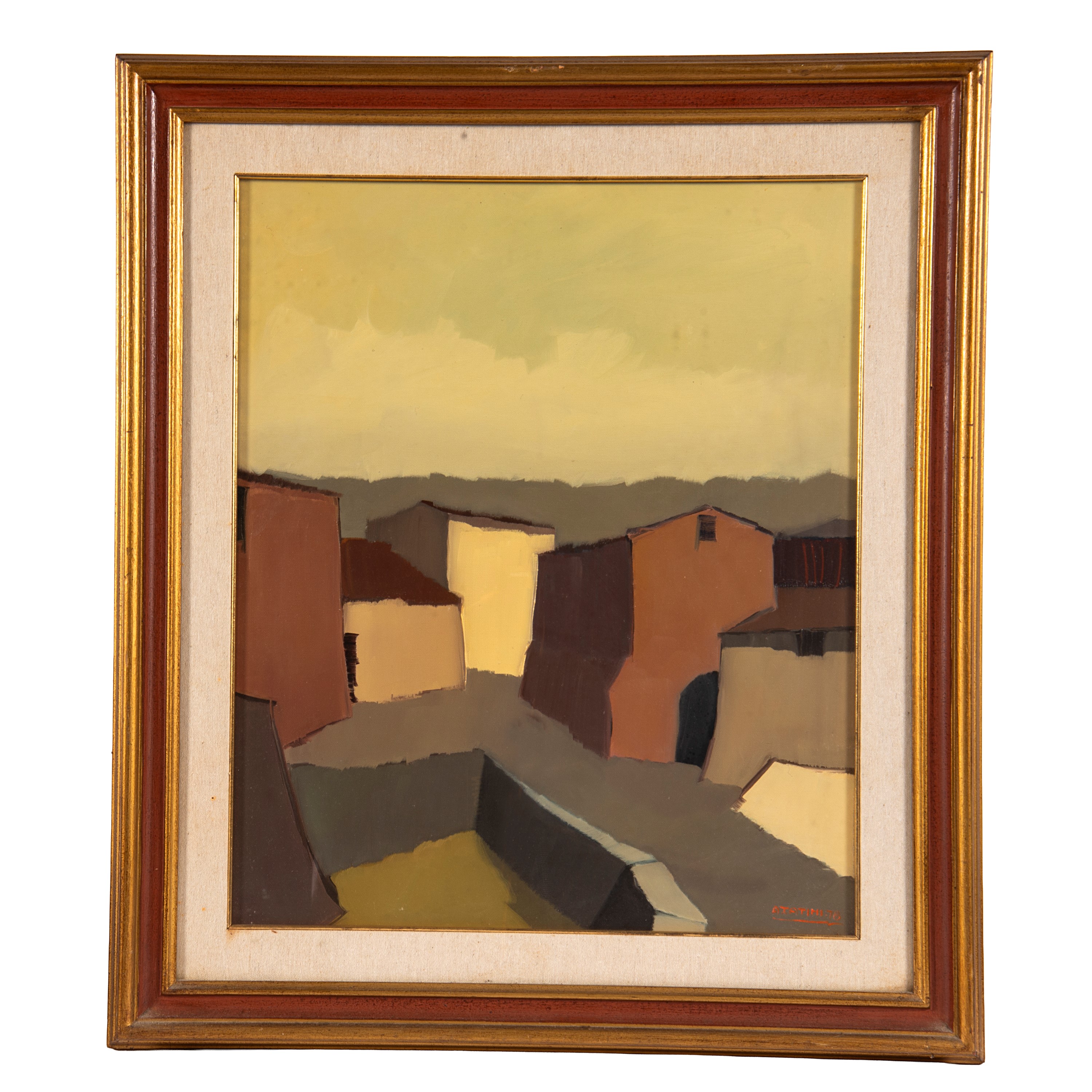 Alviero Tatini, Paesaggio, olio su tela