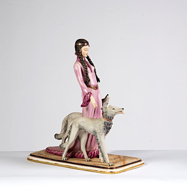 



Scultura, manifattura Capodimonte Ester, sec. XX 