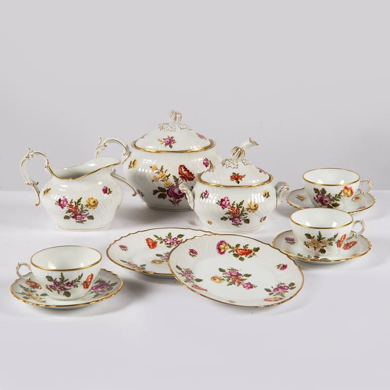 Servito da t&egrave;, manifattura Richard Ginori, sec. XX