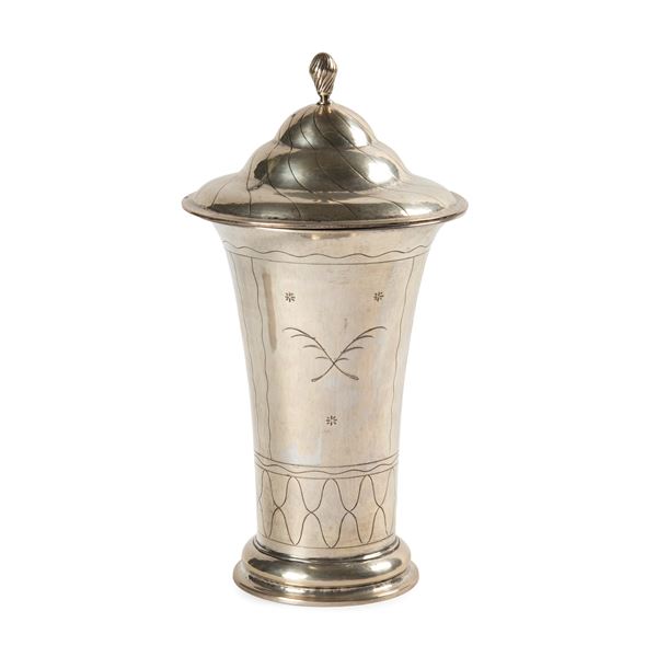 



VASO CON COPERCHIO, SVEZIA, SEC. XX