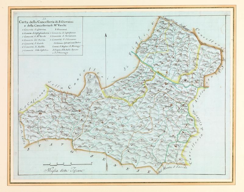 Ambito dei Cartografi Giachi, Sec. XVIII