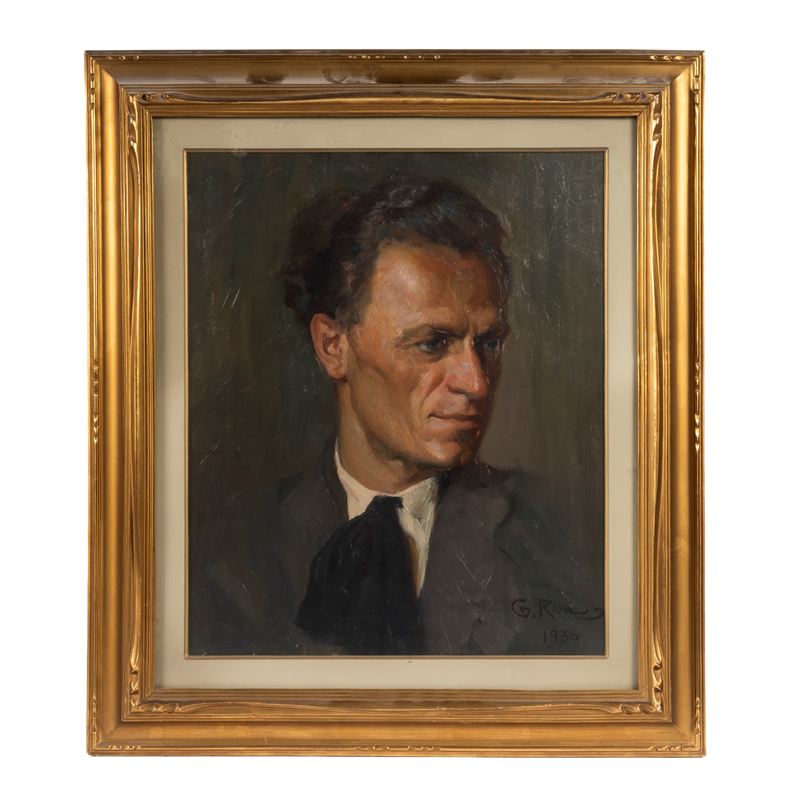 Giuseppe Rossi, Ritratto di Umberto Maestrucci, olio su tela