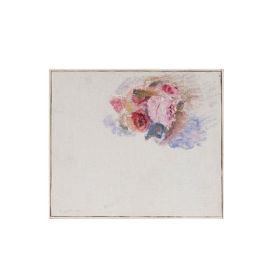 Renzo Dotti, Fiori - olio su tela