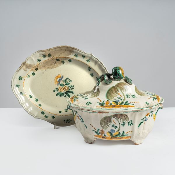 



Zuppiera e piatto, Cerreto, sec. XVIII 