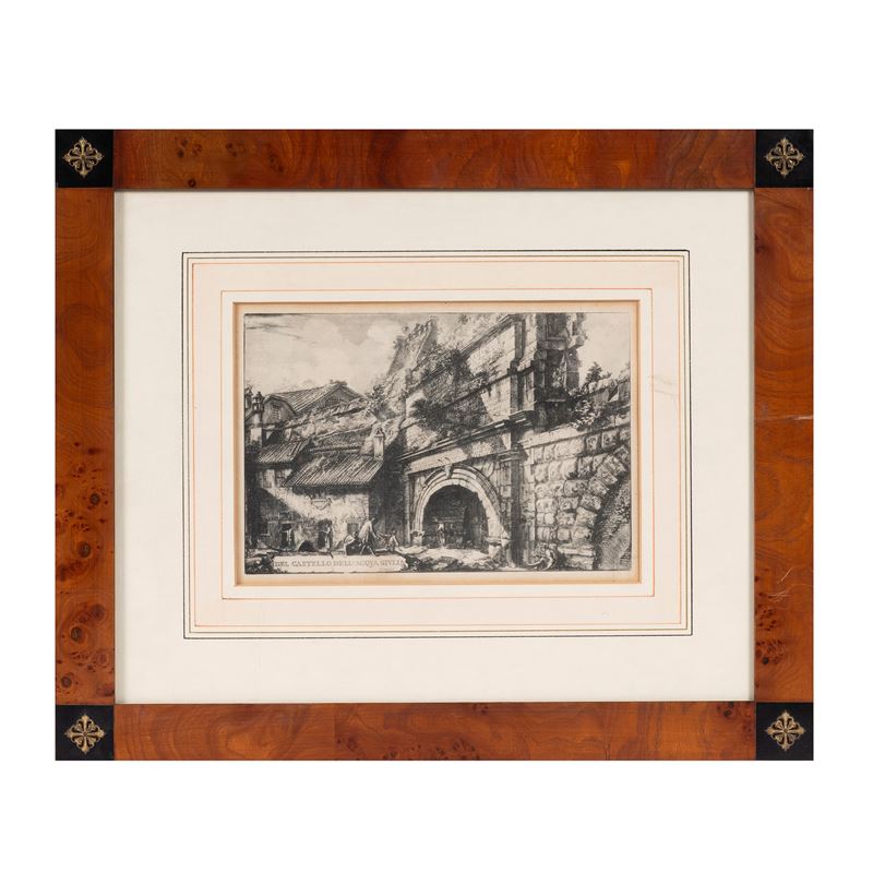 Francesco Piranesi, Le rovine del Castello dell'Acqua Giulia, acquaforte su carta