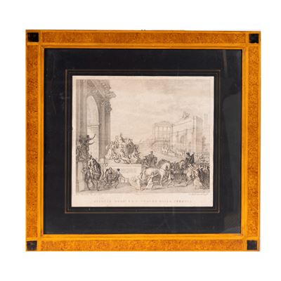 Gaspero Martellini, Sipario del Teatro della Pergola, litografia