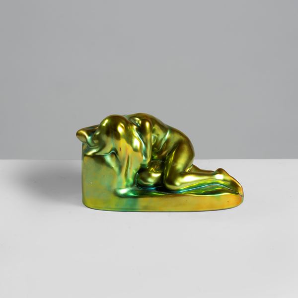 



Scuola ungherese, manifattura Zslonay   - Asta Arredi, mobili ed oggetti d'arte - Poggio Bracciolini Casa d'Aste