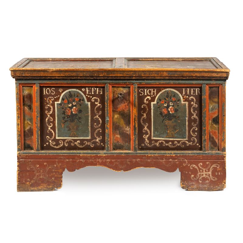 Cassapanca, Nord Italia, sec. XIX