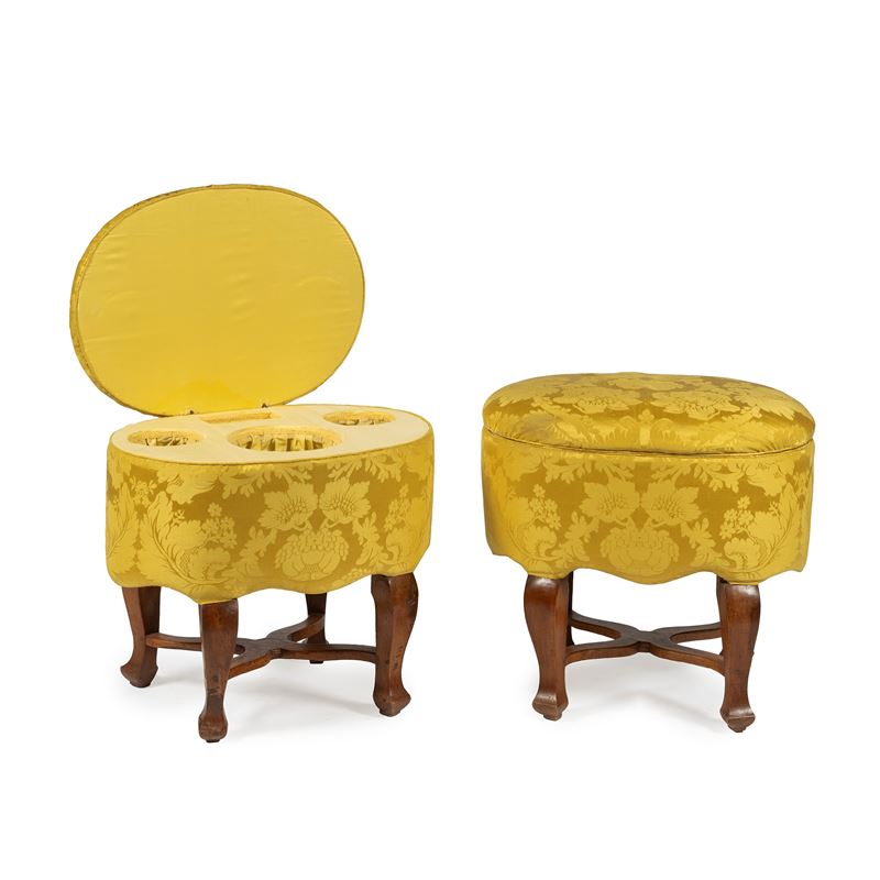 Coppia di sgabelli, Luigi XV