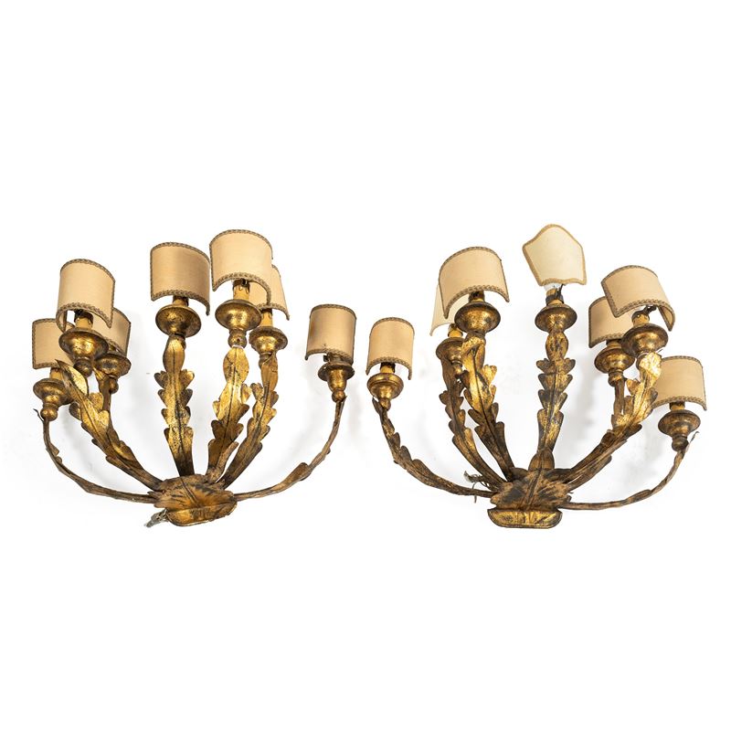 Coppia di appliques, sec. XX