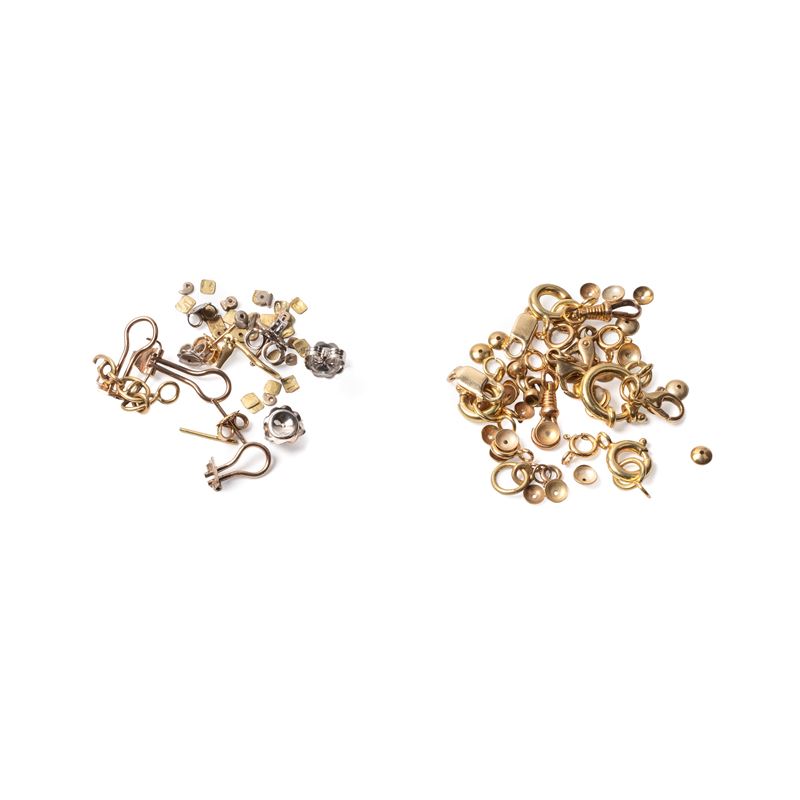 Minuteria e rottami in oro 18K, 36,5 grammi