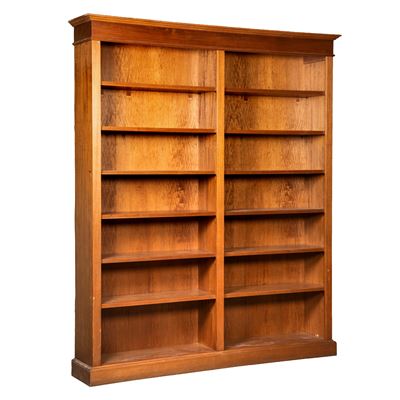 Libreria, struttura in legno e compensato, sec. XX