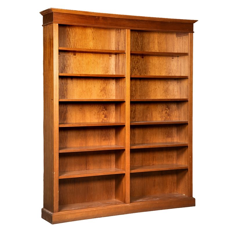 Libreria, struttura in legno e compensato, sec. XX