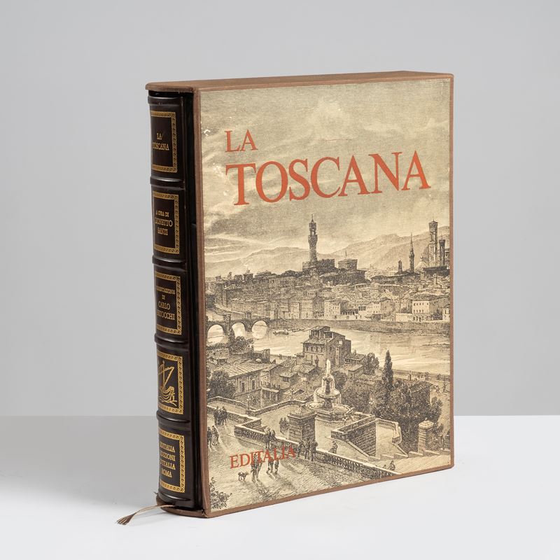 Volume illustrato 'La Toscana', presentazione di Carlo Betocchi, esemplare 1730/1949