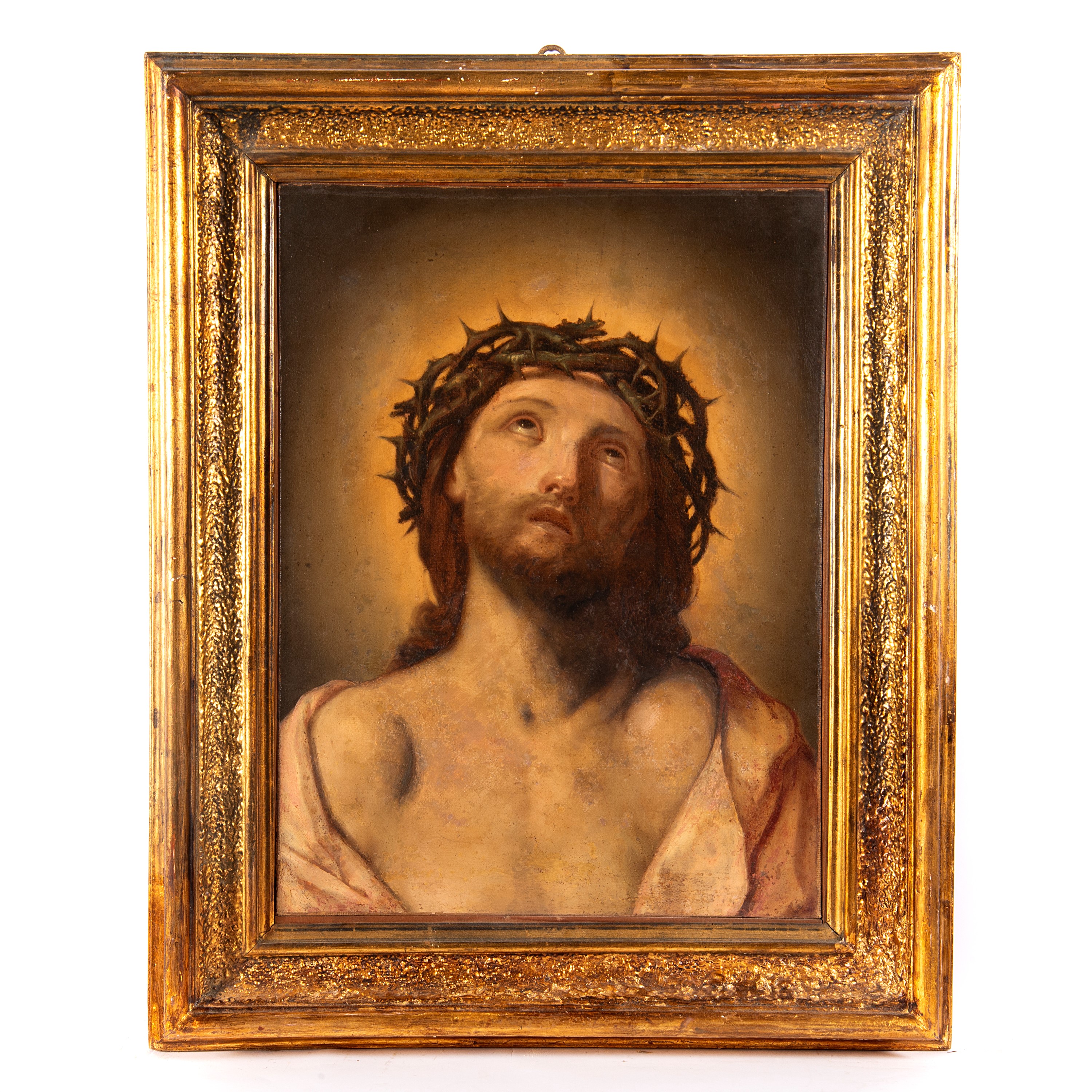 Seguace di Guido Reni, "Ecce Homo", olio su tela (sec. XVIII)
