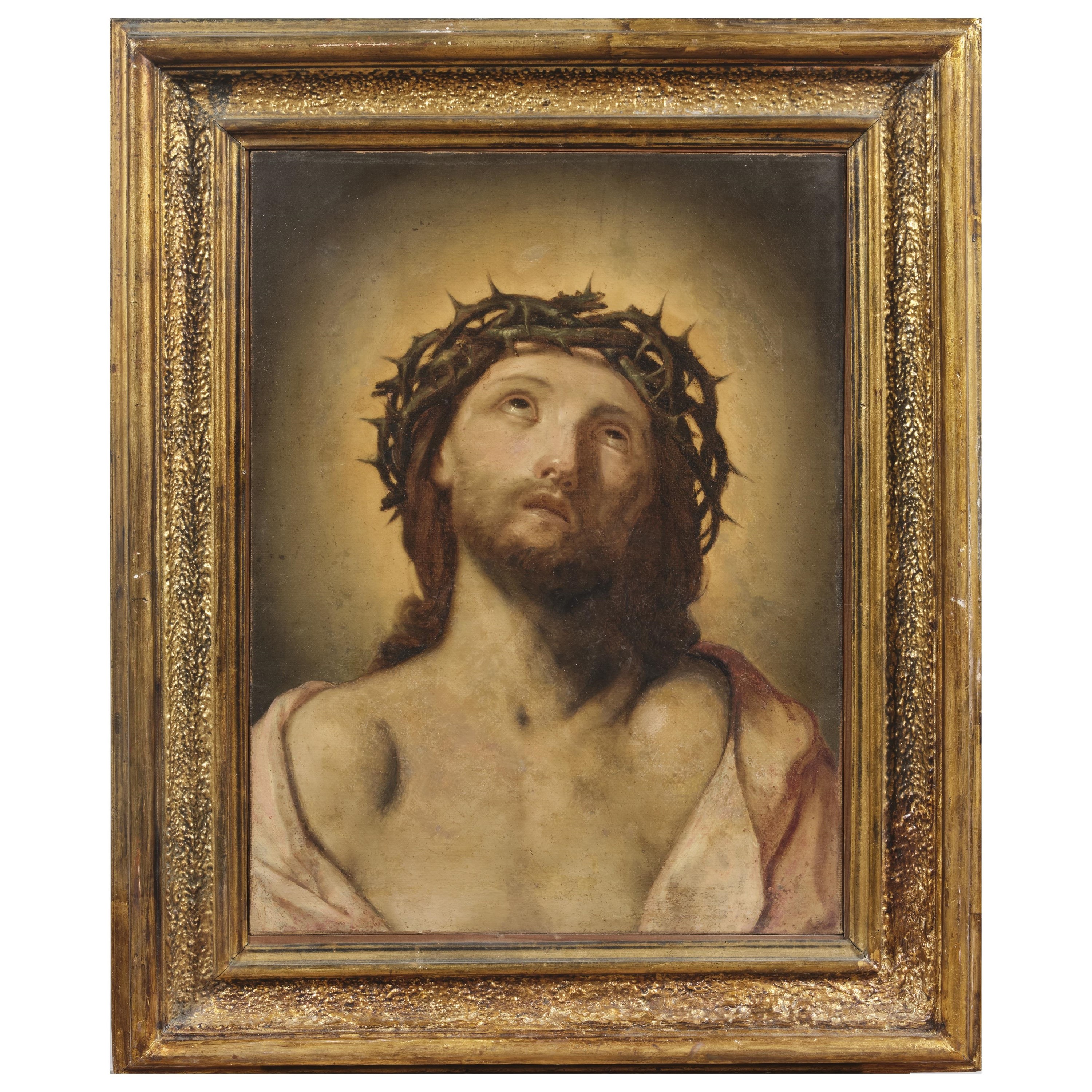 Seguace di Guido Reni, "Ecce Homo", olio su tela (sec. XVIII)
