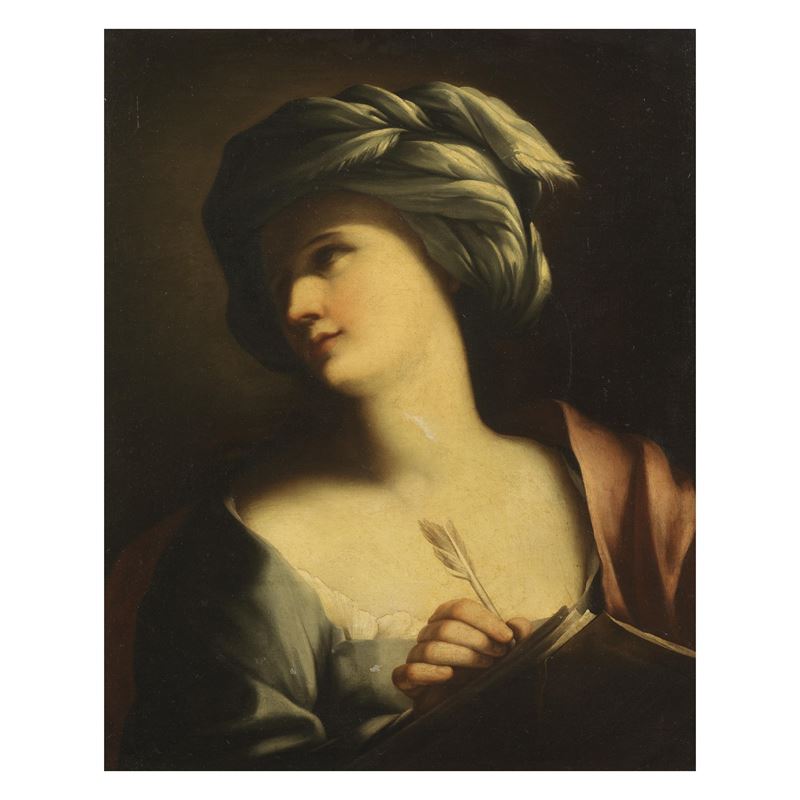Scuola romana del XVIII secolo, Sibilla, olio su tela