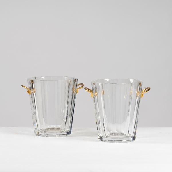 



Coppia di portaghiaccio, manifattura Baccarat, sec. XX