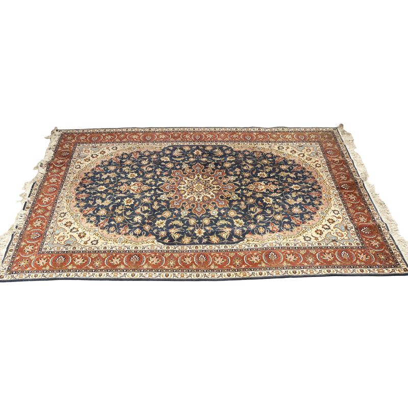 Tappeto persiano Tabriz, 60 raj, misto seta e lana kork