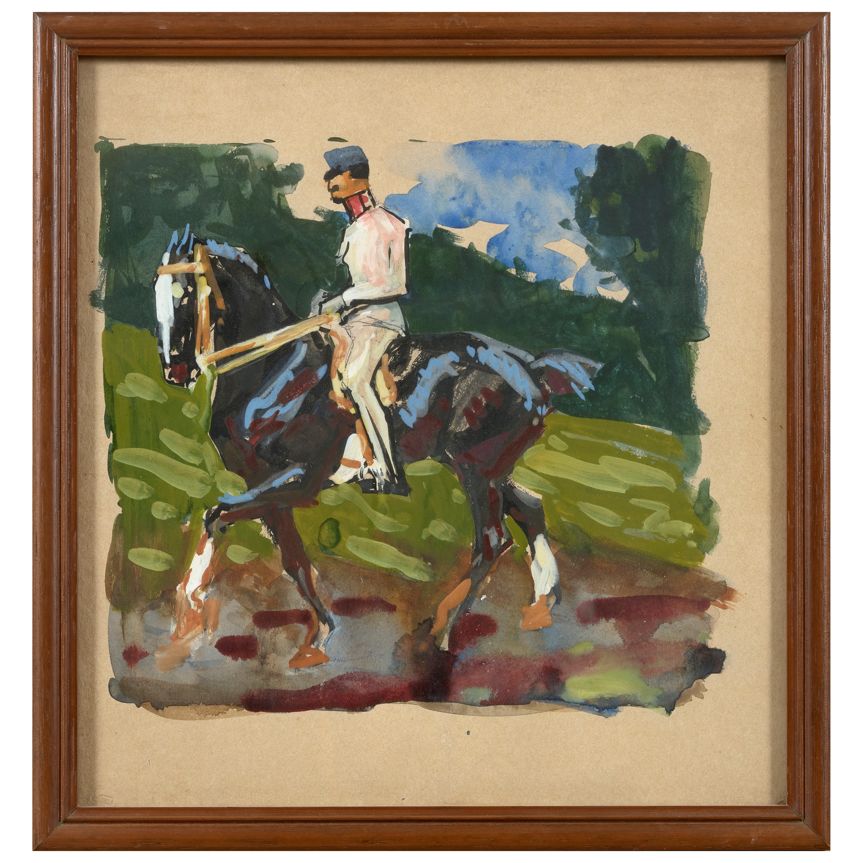 Gino de Finetti, Ufficiale a cavallo