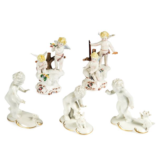 



Due gruppi e tre sculture, sec. XX