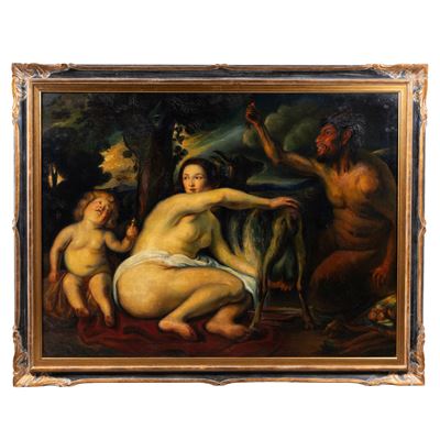 Scuola fiamminga, Adamo ed Eva nel Giardino dell'Eden