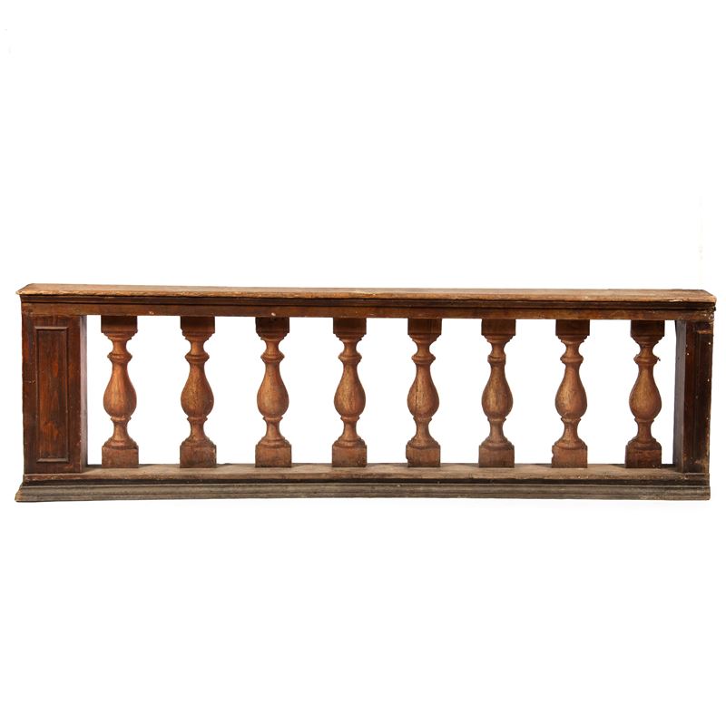 Balaustra, legno laccato, XIX secolo