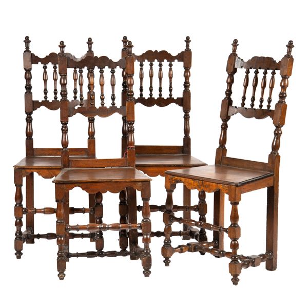 



Dieci sedie a rocchetto, in stile Settecento