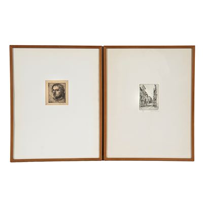 Norma Mascellani e Paolo Manaresi, Quattro incisioni (Ritratti e Scorcio di città)