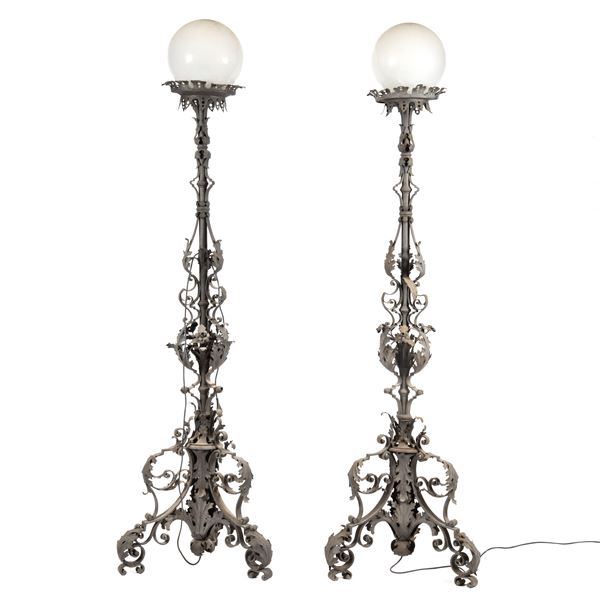 



Coppia di torciere, inizi sec. XX 