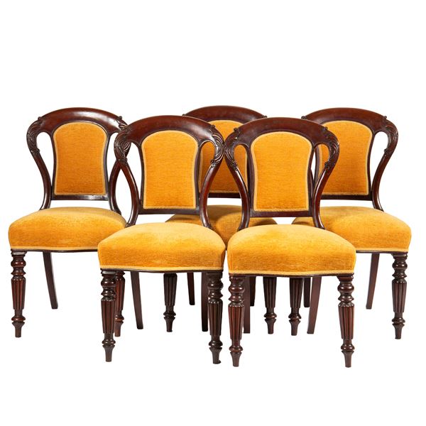 



Cinque sedie, Inghilterra, sec. XX 