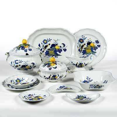 Bluebird Copeland Spode, Servizio di piatti in porcellana (Inghilterra), anni ’30–’40