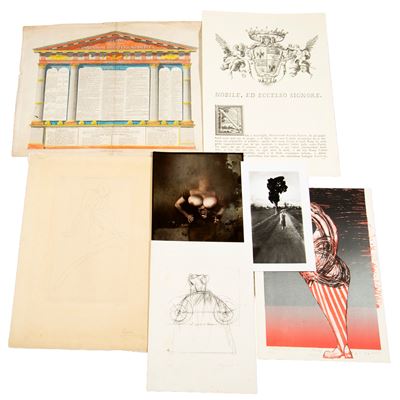 Cartella di disegni, fotografie e stampe moderne e contemporanee, XX secolo