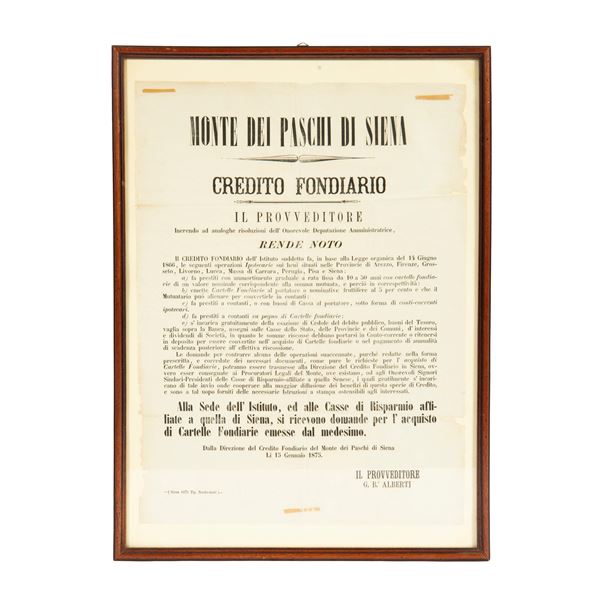 



Cinque manifesti e avvisi, sec. XIX