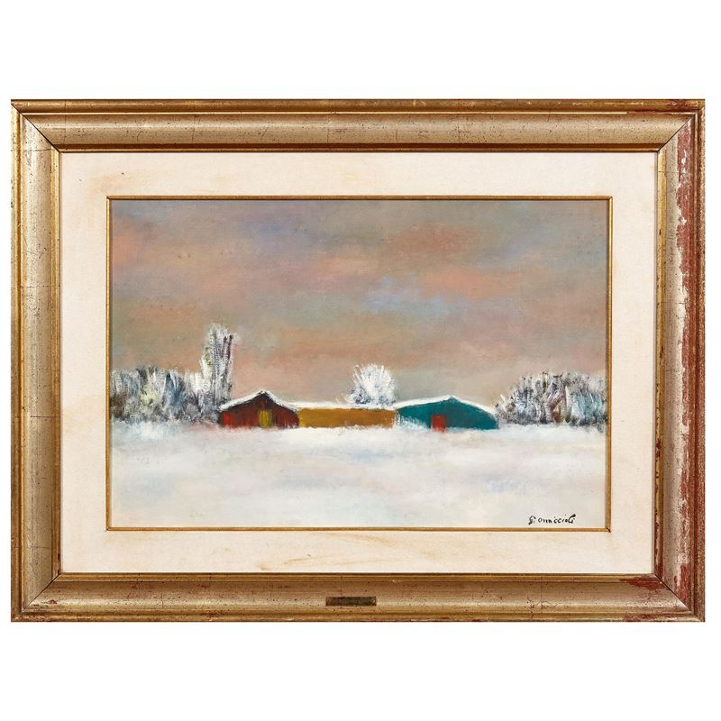 Giovanni Omiccioli - Paesaggio innevato
