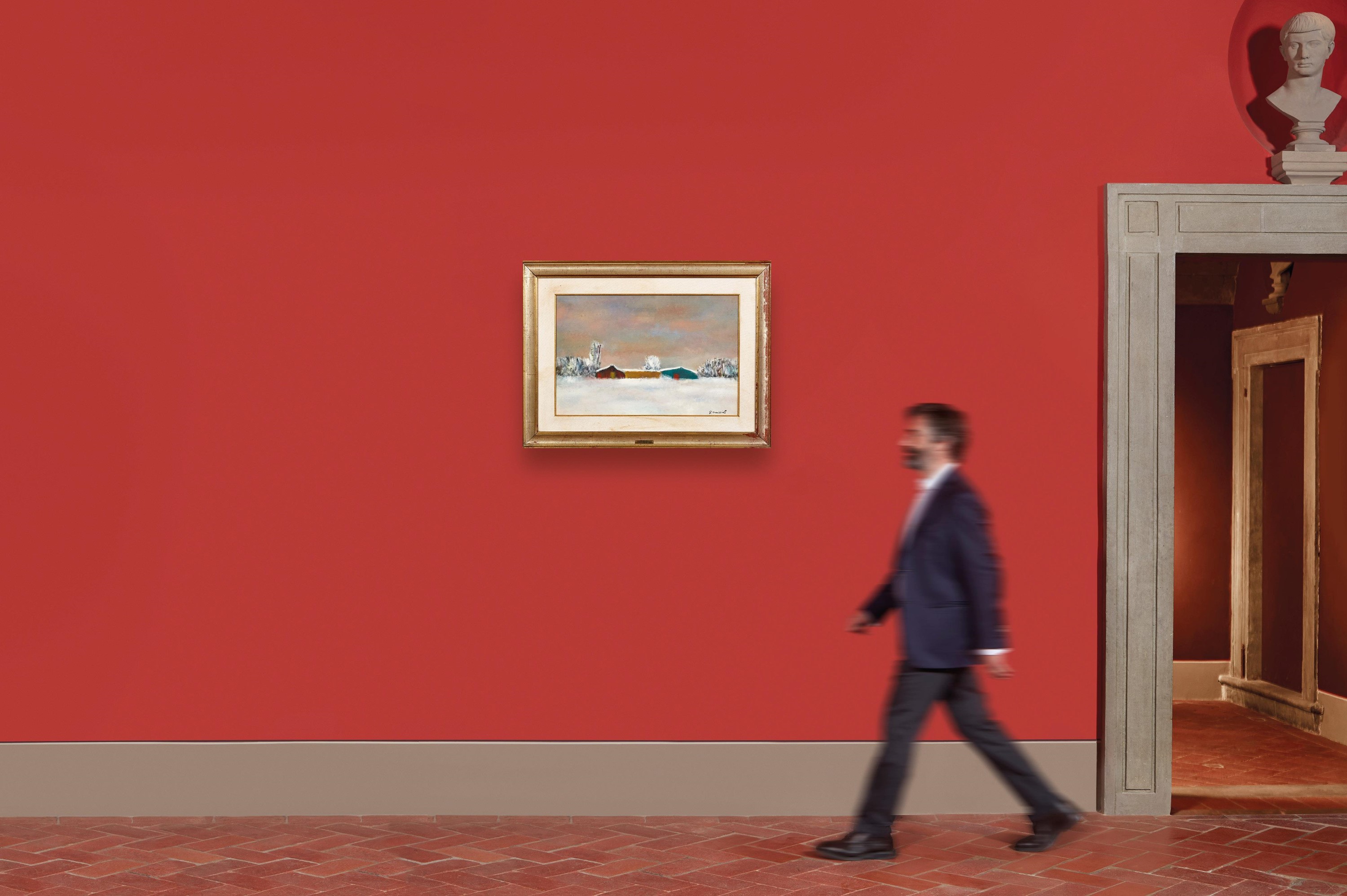 Giovanni Omiccioli - Paesaggio innevato