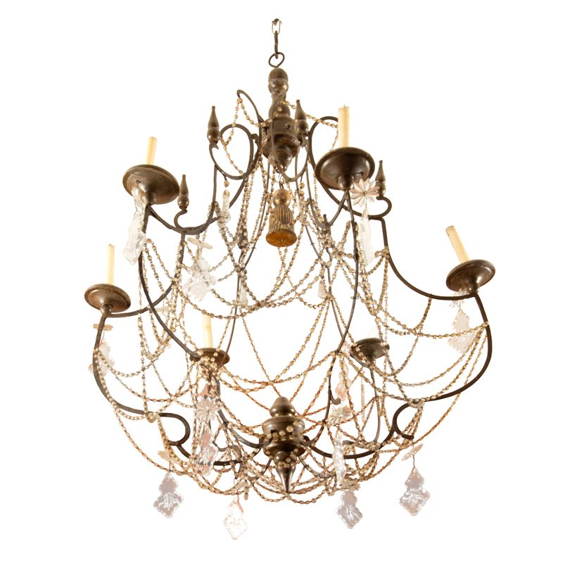 Lampadario, in stile Settecento