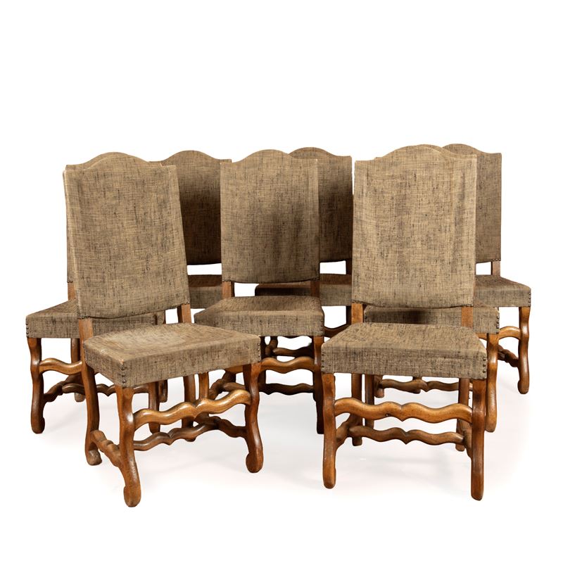 Otto sedie, in stile Seicento