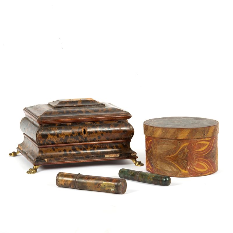 Scatola circolare, sec. XIX