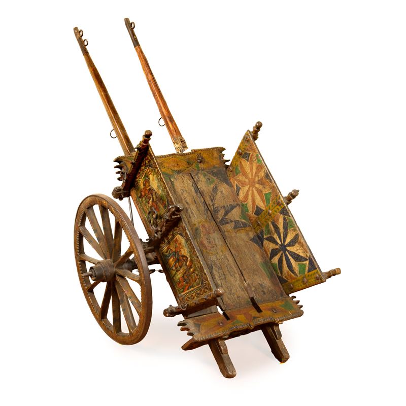 Modellino di carretto siciliano, sec. XIX