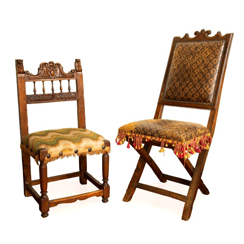 Sedia pieghevole, sec. XIX