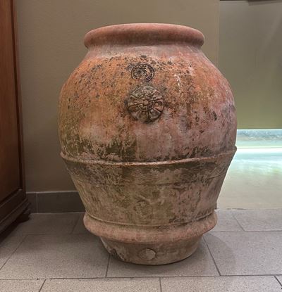 Orcio, manifattura Impruneta, terracotta, sec. XX