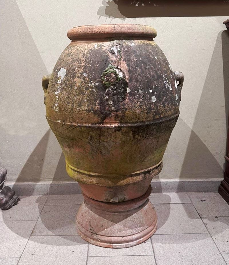 Orcio, manifattura Impruneta, terracotta, sec. XIX