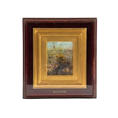 Serafino De Tivoli, Fiori, olio su cartone