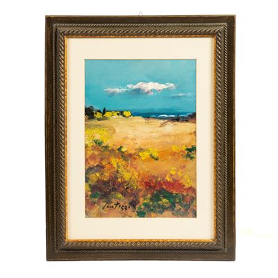 Sergio Scatizzi, Marina (olio su cartone, cm 55x38)