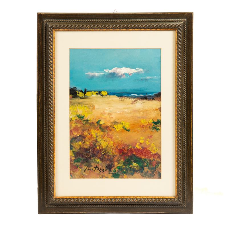 Sergio Scatizzi, Marina (olio su cartone, cm 55x38)