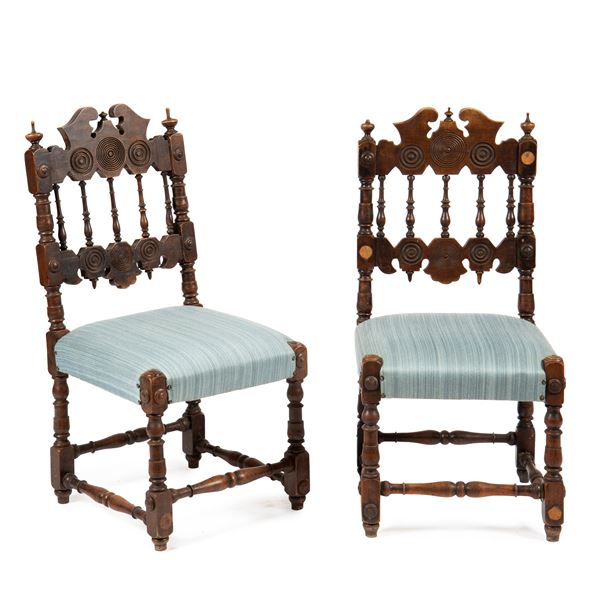 



Coppia di sedie a balietta, in stile Rinascimento  - Asta Mobili, arredi, dipinti e oggetti d'arte - Poggio Bracciolini Casa d'Aste